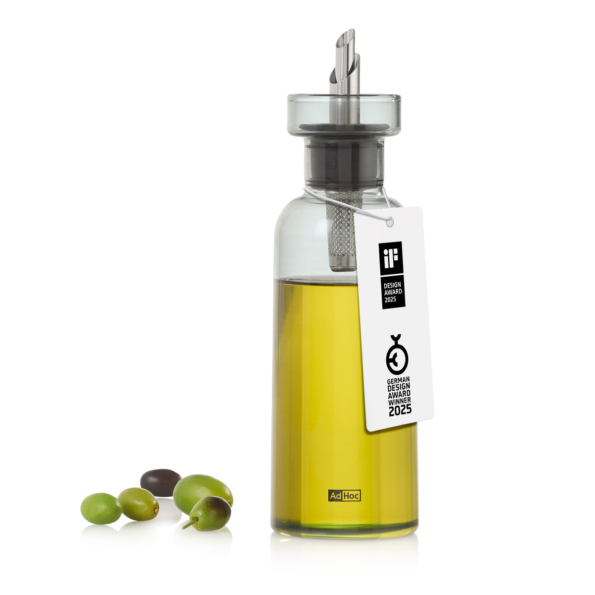 AromaPour Öl- / Essigspender, graues Glas