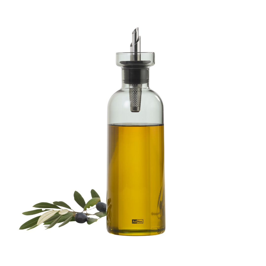AromaPour oil / vinegar dispenser, grey glass