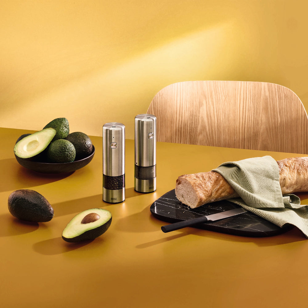 i.Mill rechargeable electric salt and pepper mill - Stainless Steel