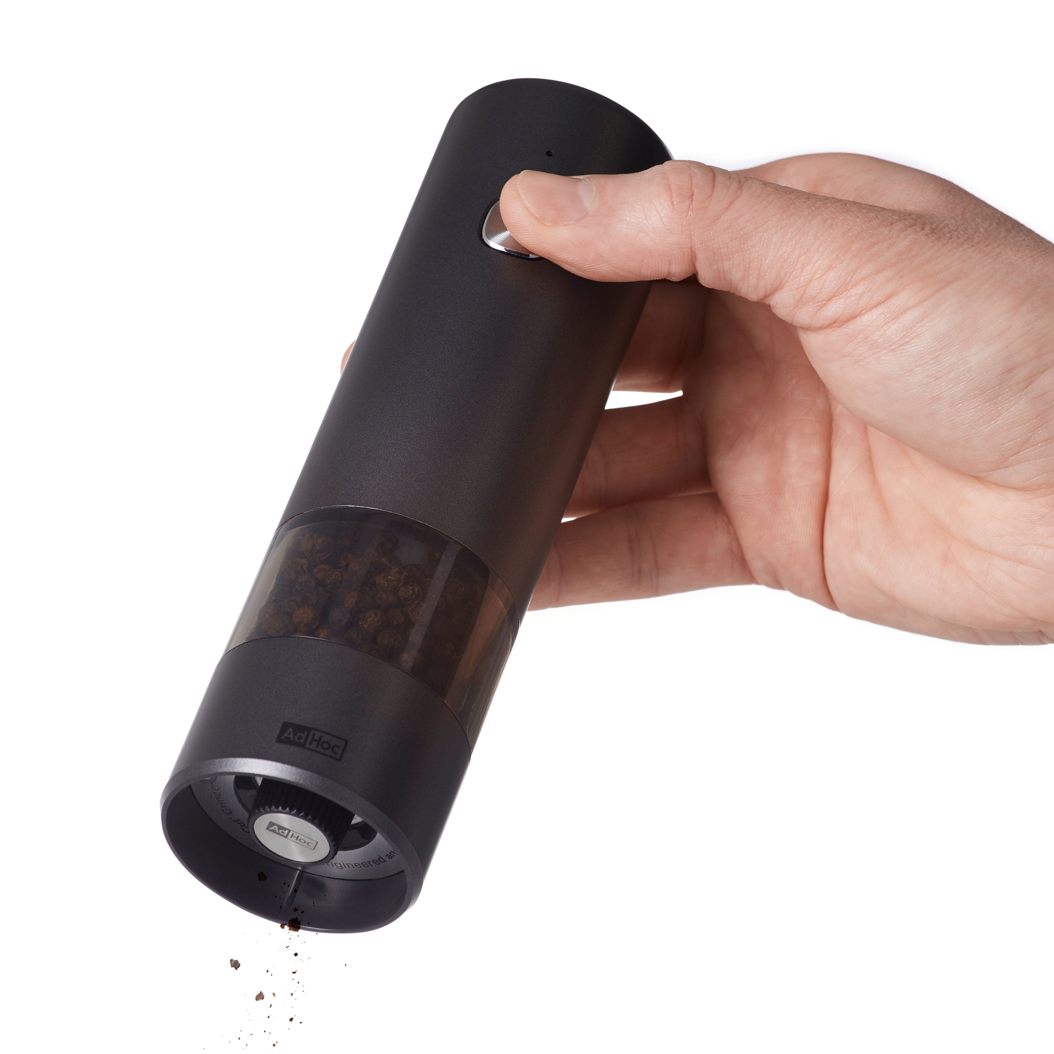 i.Mill rechargeable electric salt and pepper mill - dark and light grey