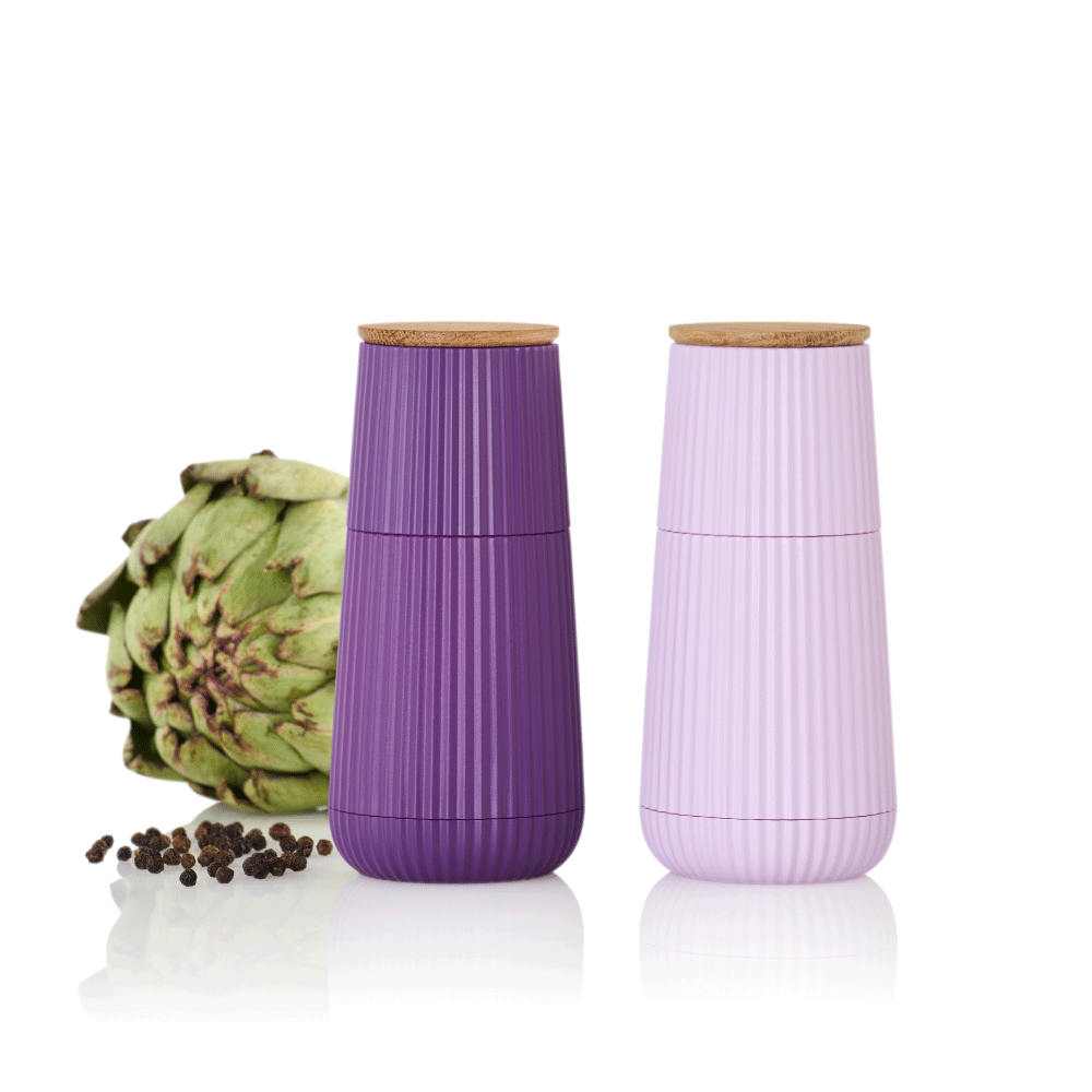 Scape Salt & Pepper Mill Set in Light & Dark Purple