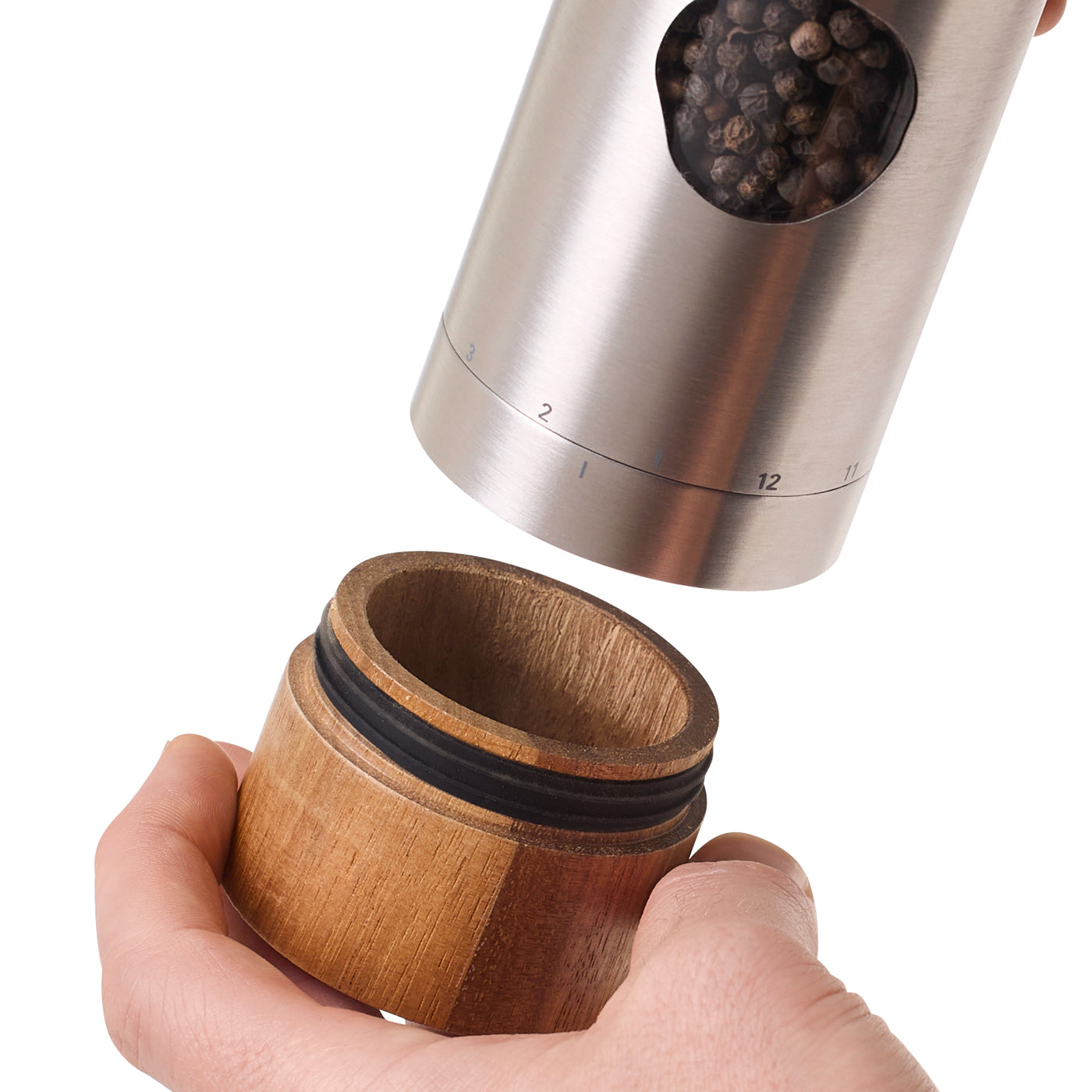 PowerMill geared salt and pepper mill