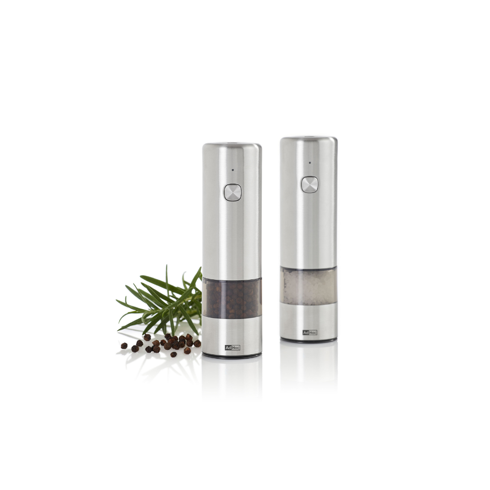 i.Mill Mini rechargeable electric salt and pepper mill - stainless steel