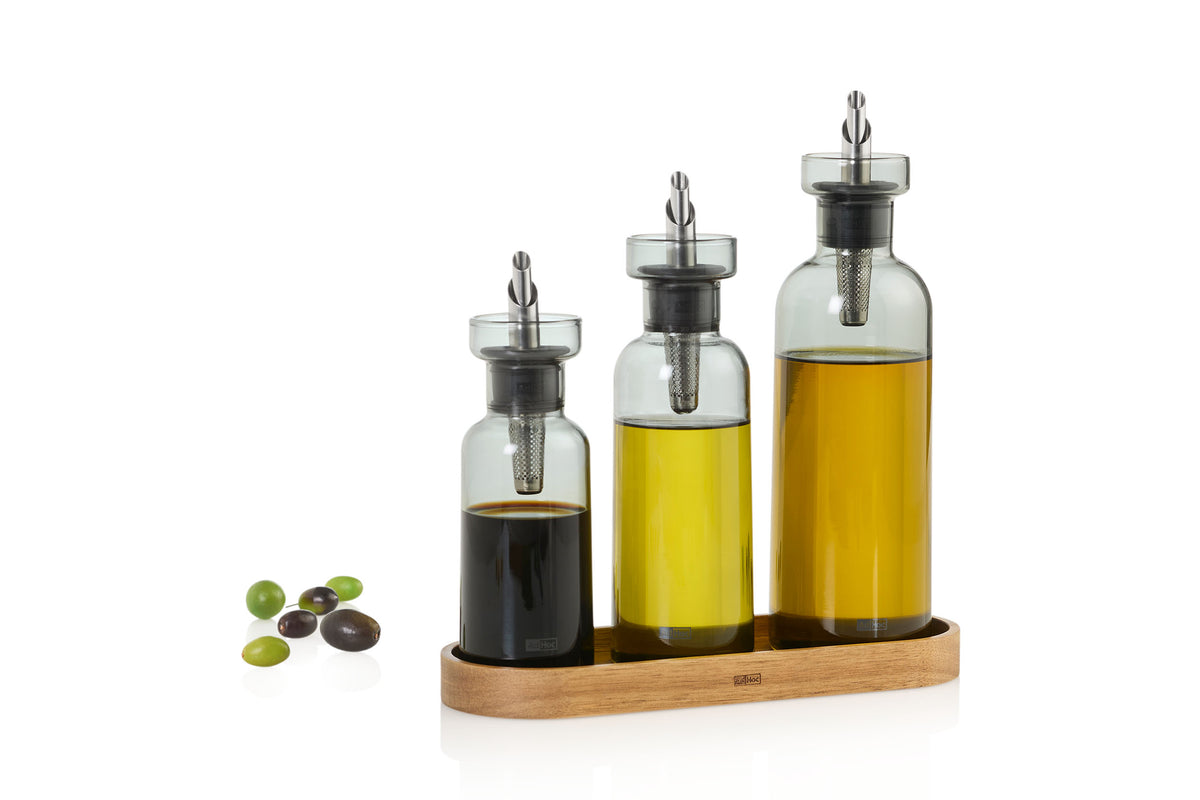 AromaPour Öl- / Essigspender, graues Glas