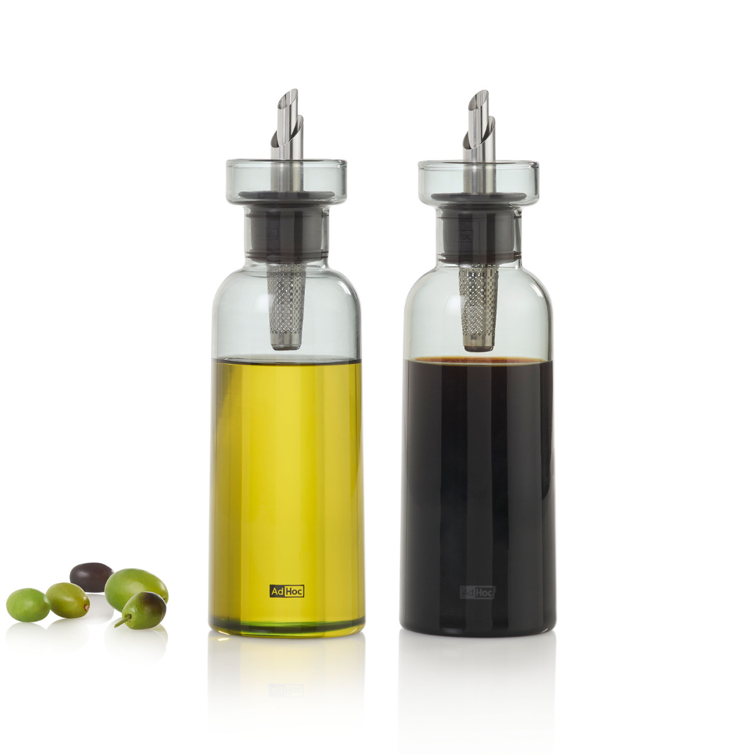 AromaPour oil / vinegar dispenser, grey glass