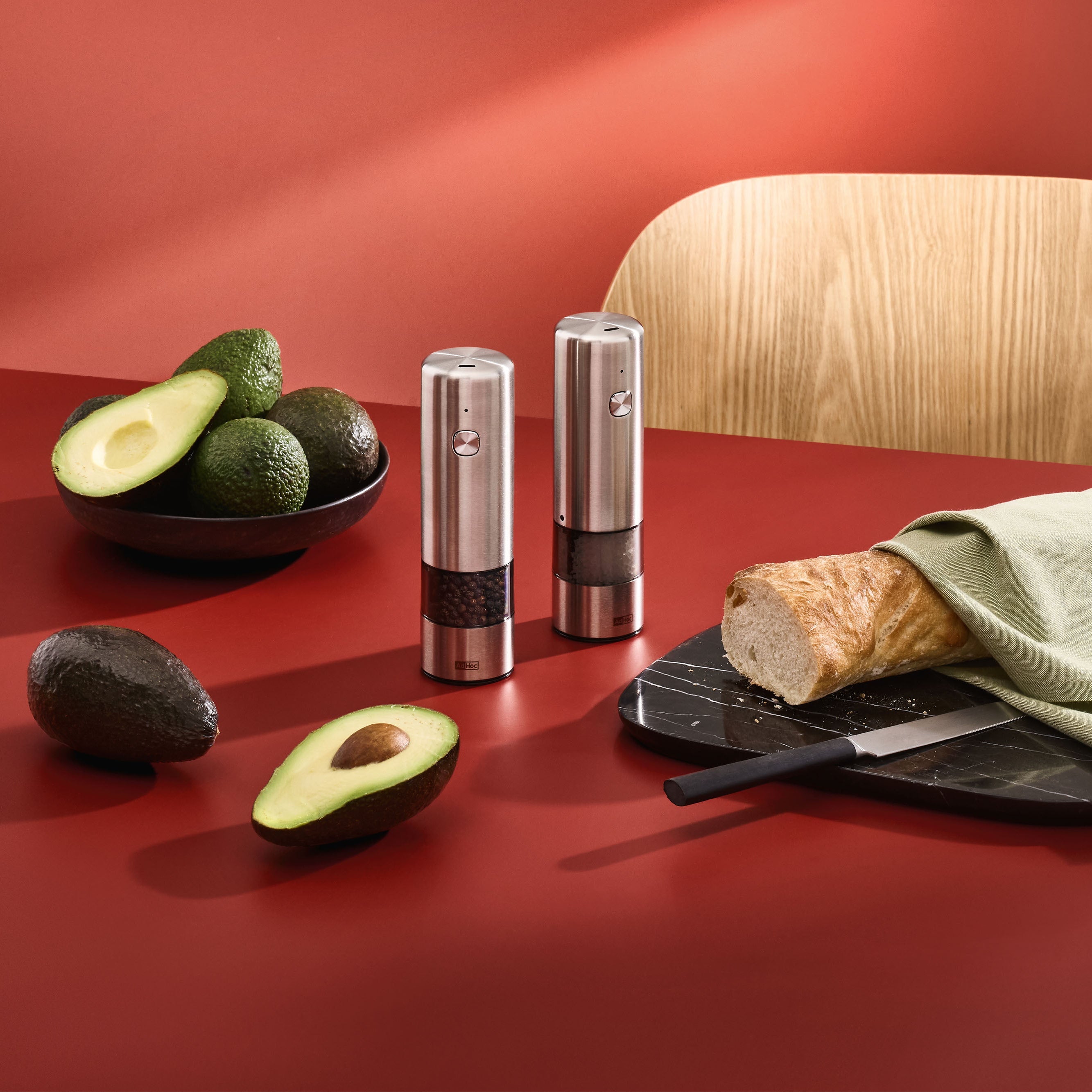i.Mill rechargeable electric salt and pepper mill - Stainless Steel