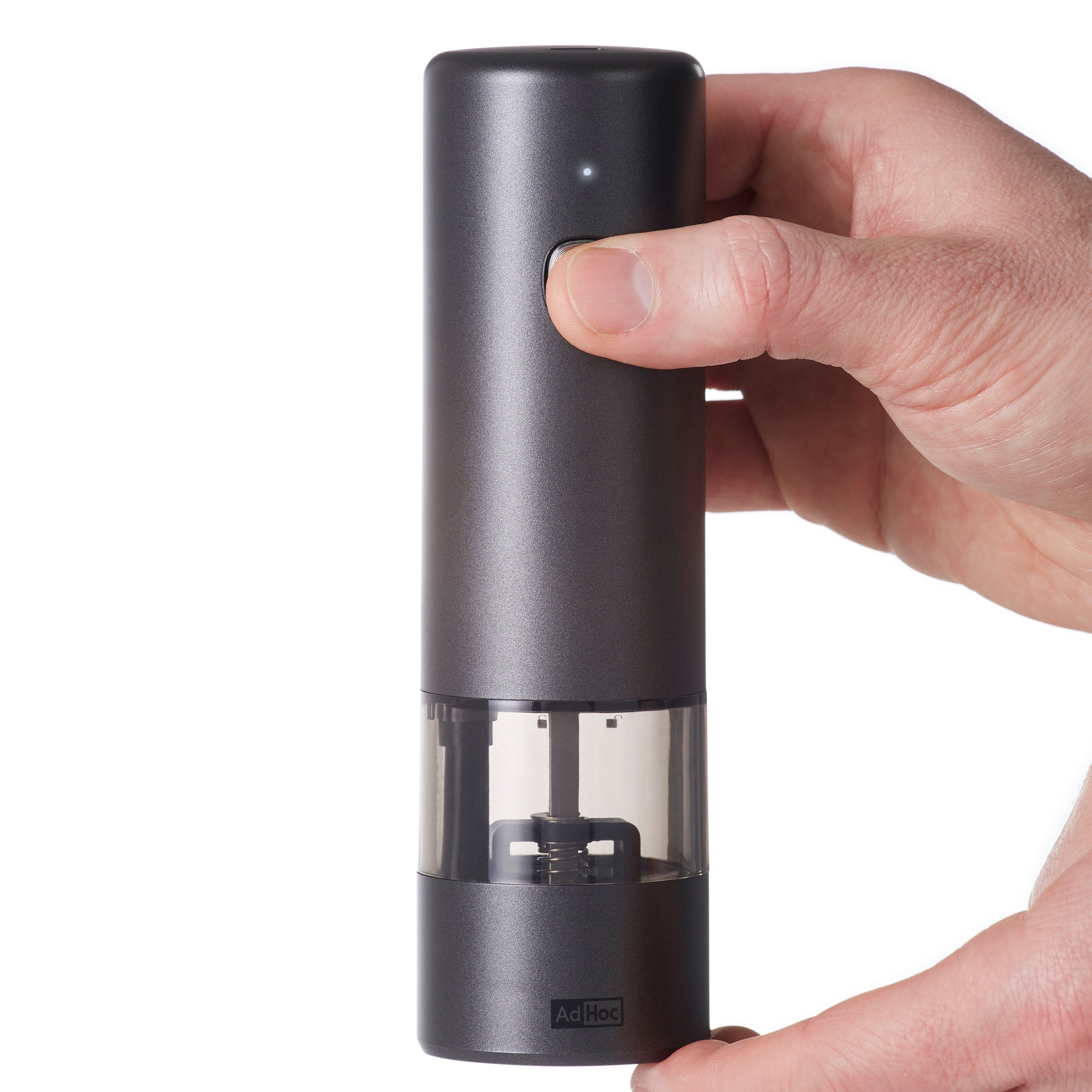 i.Mill rechargeable electric salt and pepper mill - dark and light grey