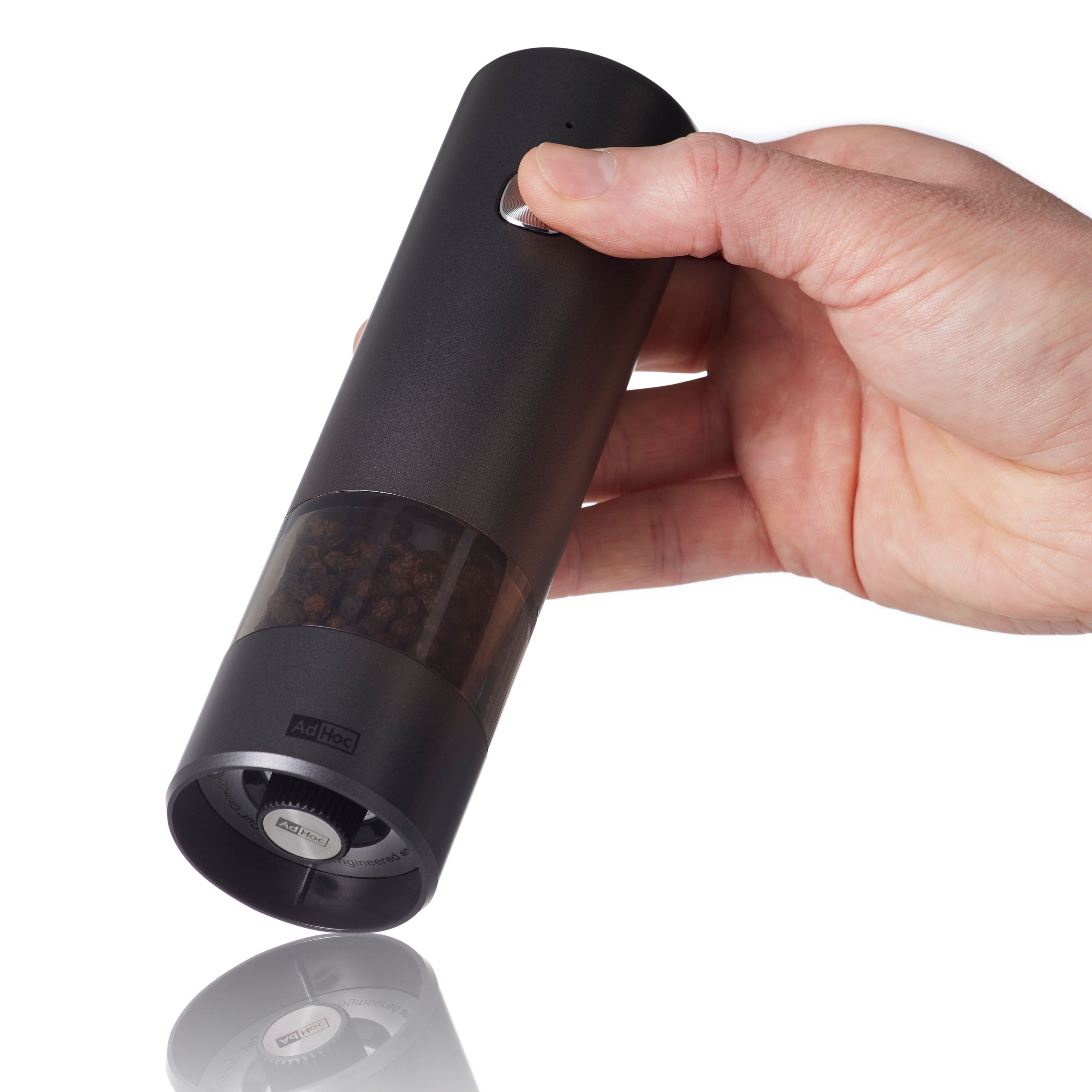 i.Mill rechargeable electric salt and pepper mill - dark and light grey