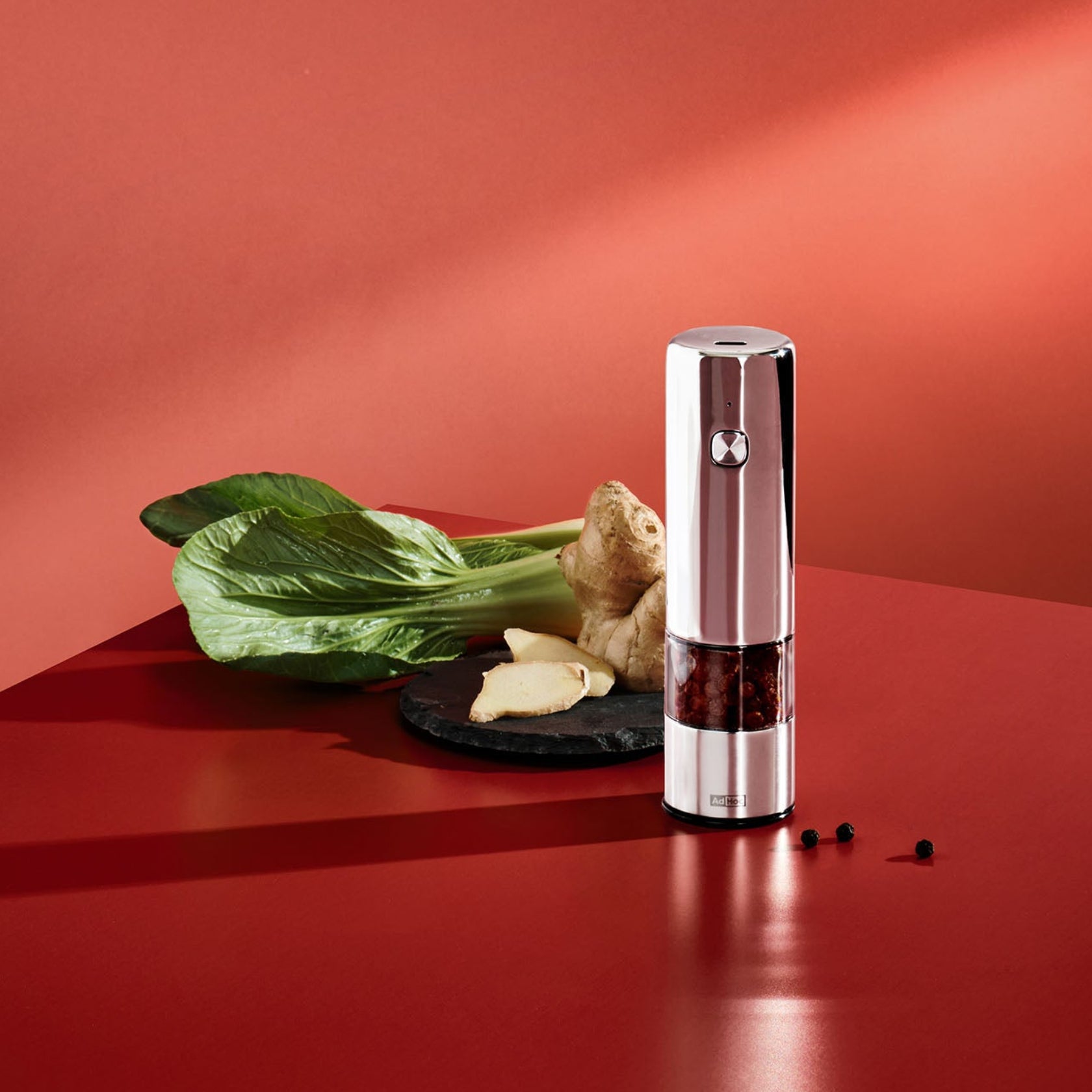 i.Mill Mini rechargeable electric salt and pepper mill - polished stainless steel