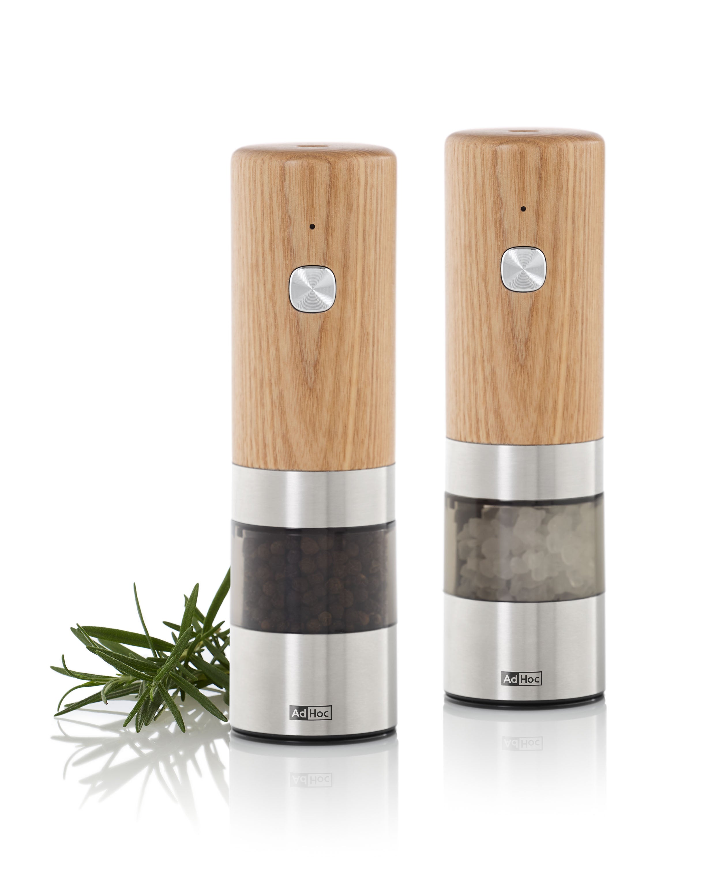 i.Mill rechargeable electric salt and pepper mill - wood