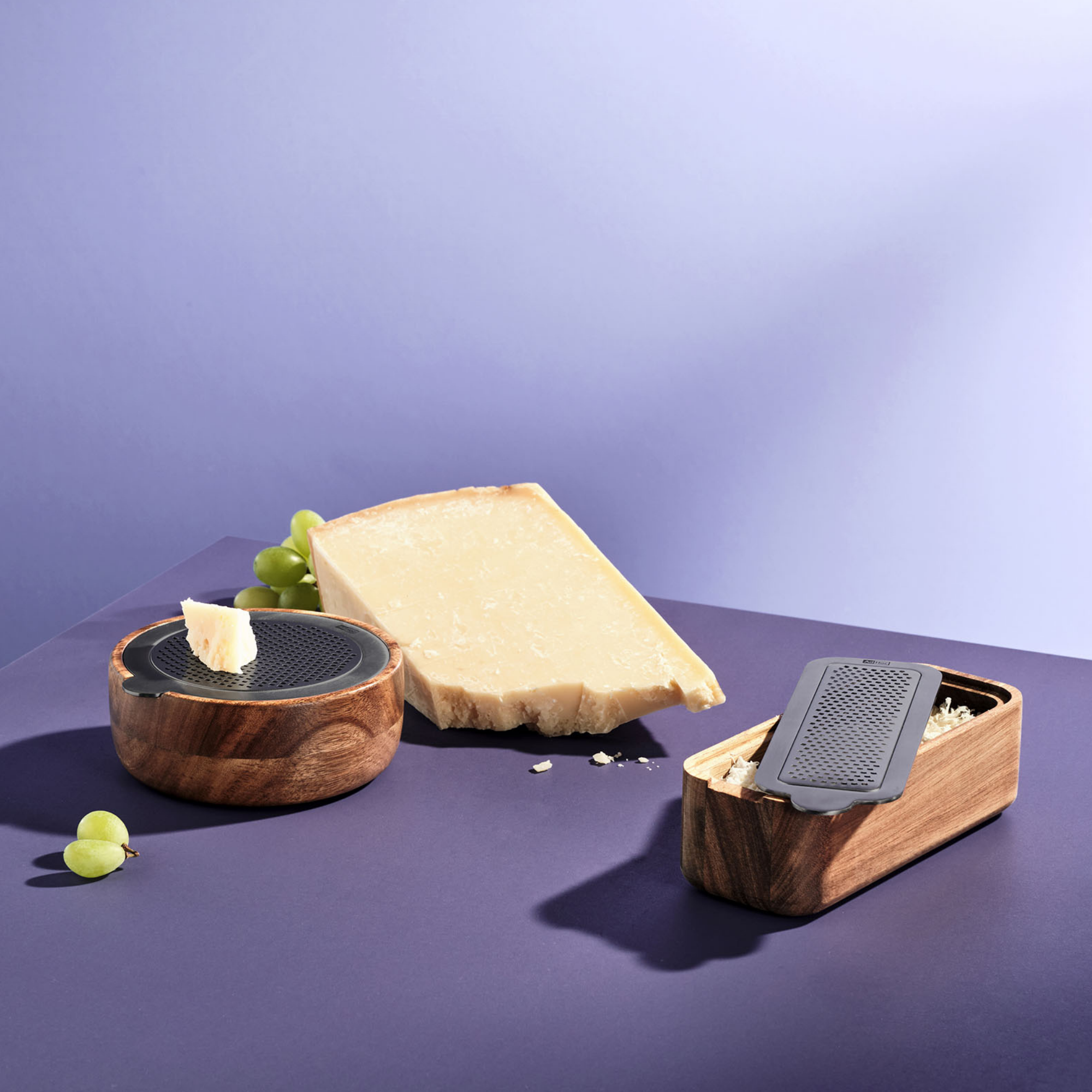CutnServe table fine grater, black stainless steel