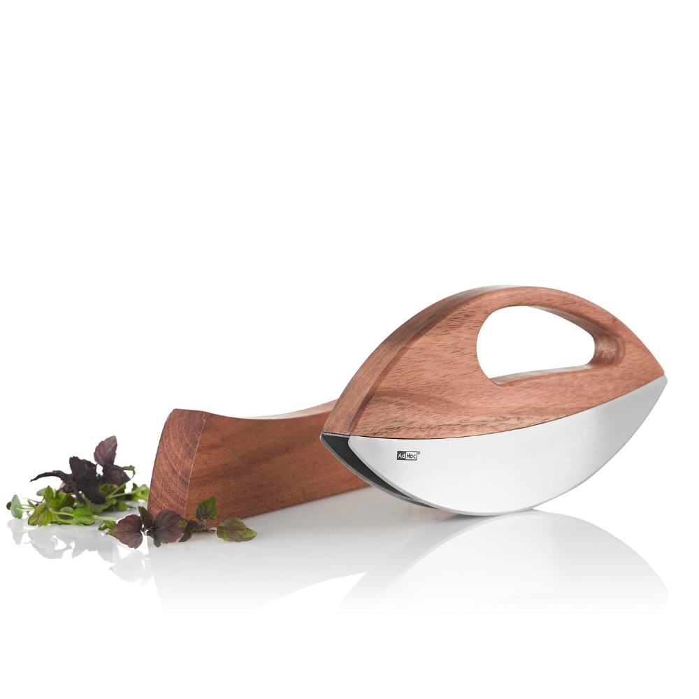Wave rocking knife and pizza cutter