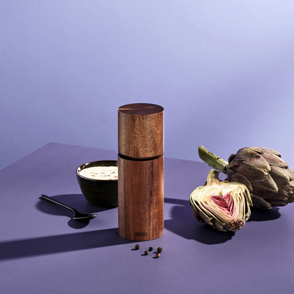 Acacia salt and pepper mill